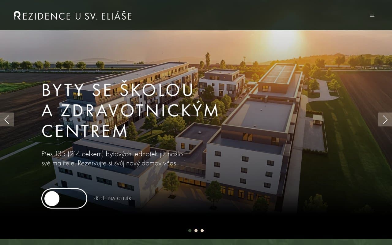 Screenshot rezidencehury.cz